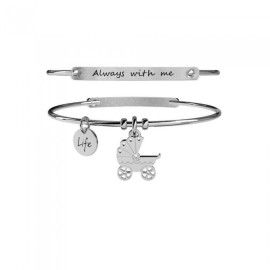 Bracciale Kidult in acciaio Special Moments Carrozzina 231666 [3ac09d5d]