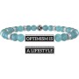 Bracciale Kidult in acciaio pietre turchese  Philosophy  732046 [0e3e19fd]