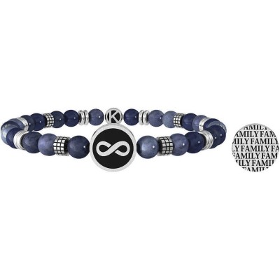 Bracciale Kidult in acciaio e pietra Dumortierite Family 732069 [351de85f]