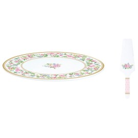 Piatto Easy Life torta 32cm c/paletta garden R1112 GAJO [b1300c03]