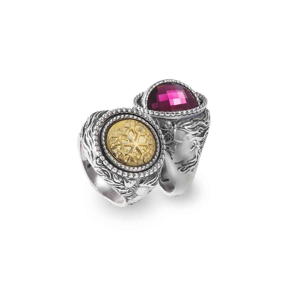 Anello Gerardo Sacco mese Dicembre Reverse con cristallo Sfaccettato 27697 [230efade]