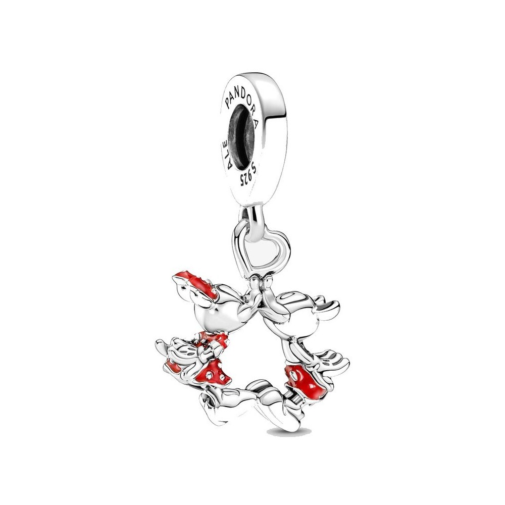Charm Pandora Disney Minnie e Mickey Mouse Bacio 790075C01 [fb453703]