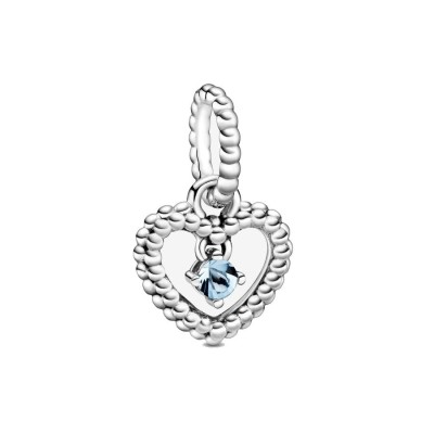 Charm Pandora Pendente Cuore Azzurro Marzo 798854C01 [2258916d]
