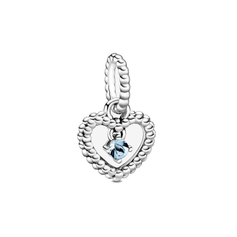 Charm Pandora Pendente Cuore Azzurro Marzo 798854C01 [2258916d]