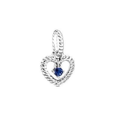 Charm Pandora pendente Cuore blu Settembre 798854C12 [0b1ef347]