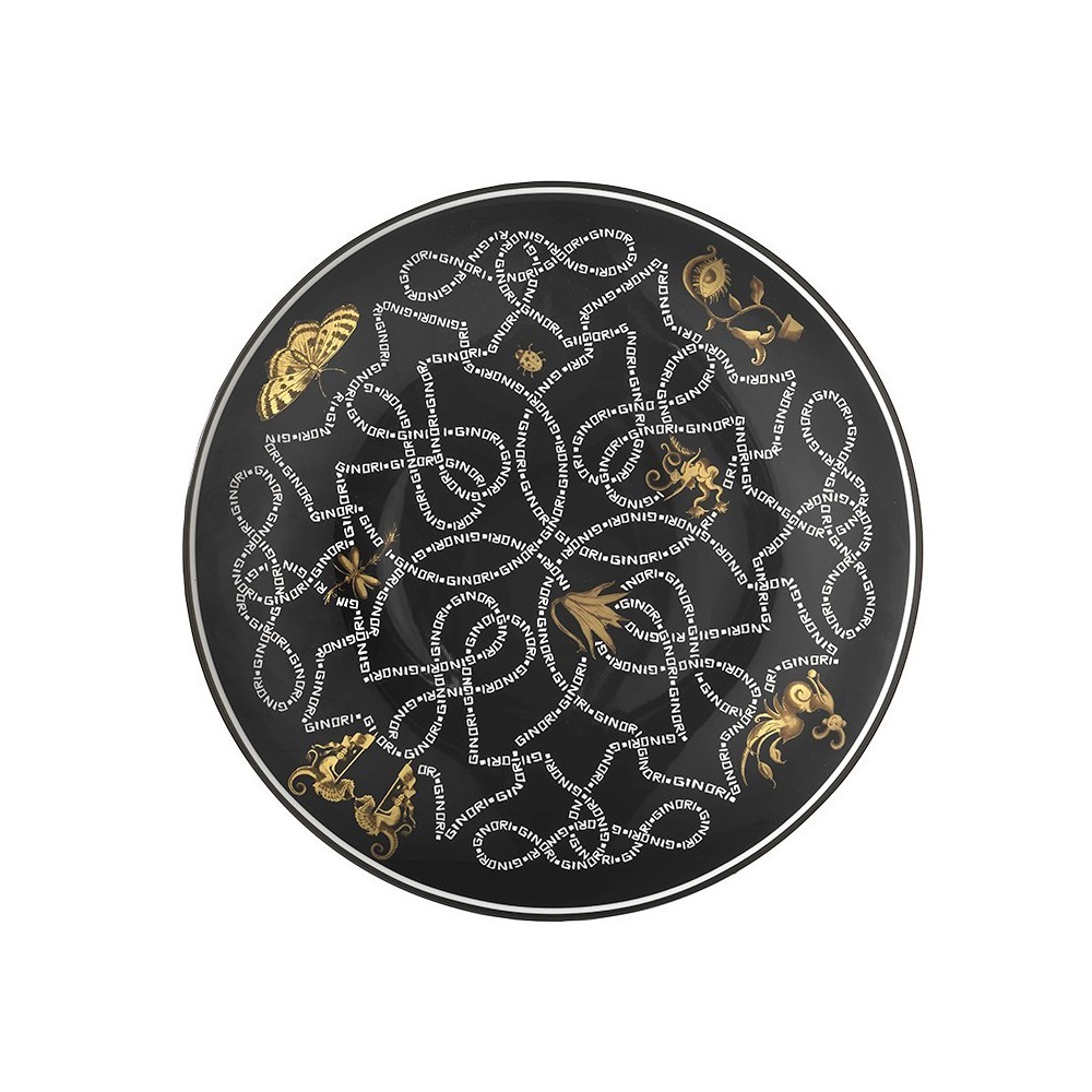 Piatto Ginori segnaposto in pura porcellana nero 33 cm G01722900 ARCADIA NERO [bb4b68ff]