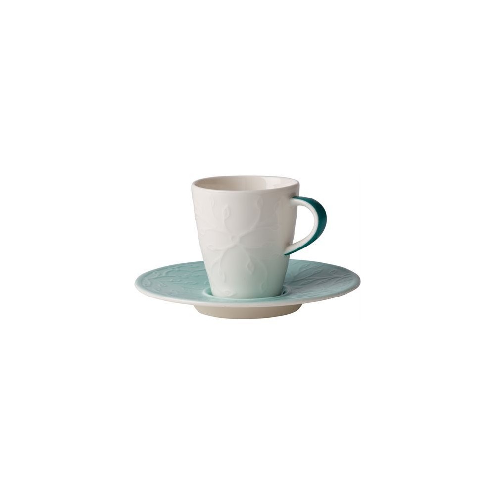Tazza espresso con piattino Club Floral Touch Ivy 10-4222-1410 [92fb531c]