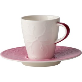 Caffe Club Floral Touch Rose Tazza espresso con piatto Villeroy & Boch 10-4220-1410 [07011073]