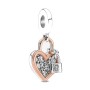 Charm Lucchetto e cuore Rosè Gold [b7a63ee5]