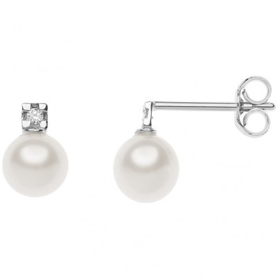 Orecchini perle con diamanti [96052b82]