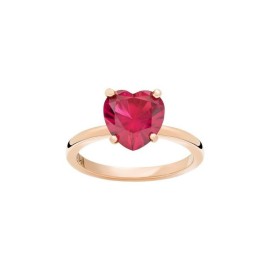 Anello Dodo 100 % Amore con rubino sintetico a cuore 9 kt dab1006-100am-0009r [de3d0c4c]