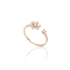 Anello Crivelli fiore in oro rosa e diamanti 14106816 [93989335]