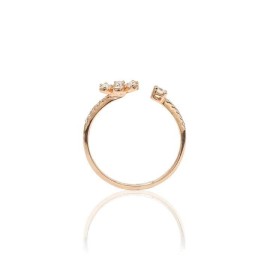 Anello Crivelli fiore in oro rosa e diamanti 14106816 [fda3113c]