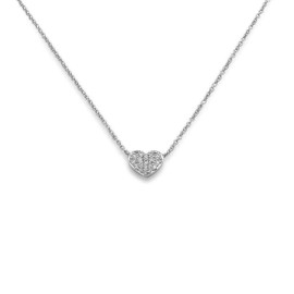 Girocollo Crivelli Cuore in oro bianco con diamanti 21056807 [f5758d9d]