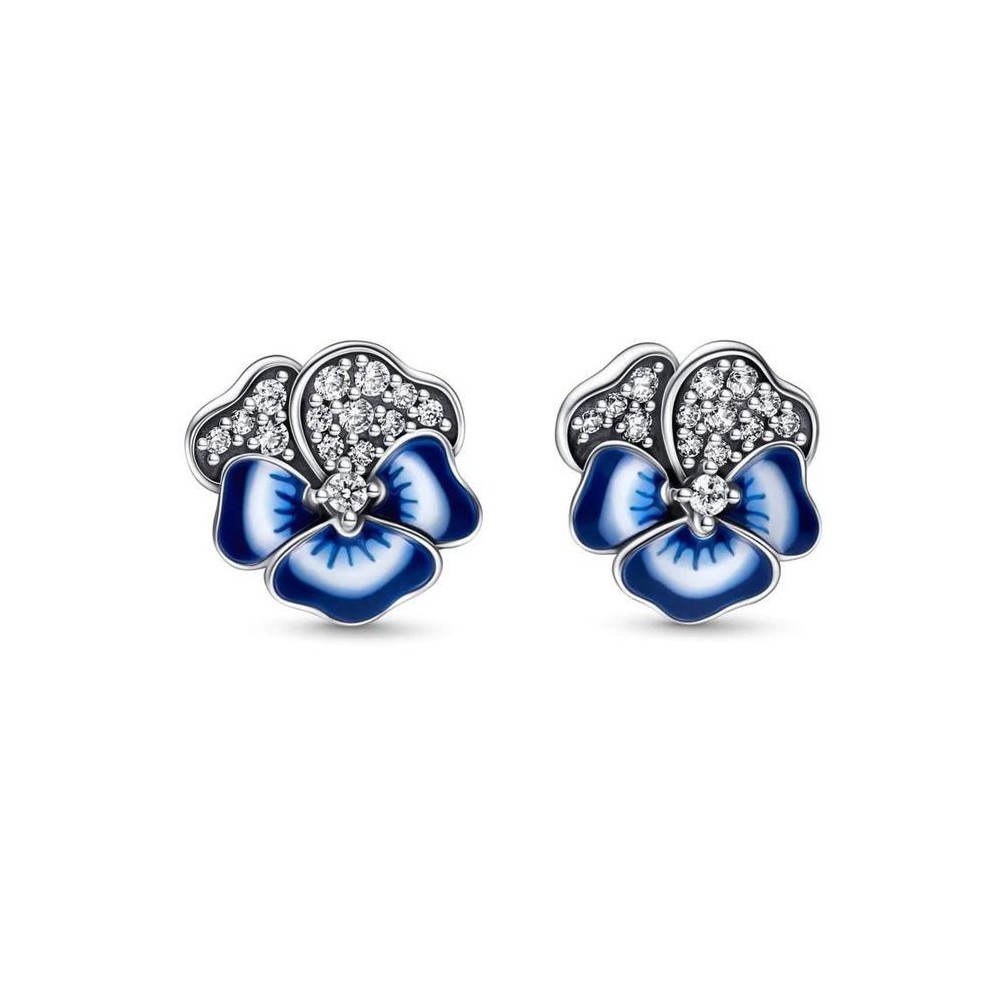 Orecchini Pandora Moments viole del pensiero blu 290781C01 [47ccaa94]