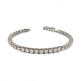 Bracciale Boccadamo in acciaio e zirconi ABR650 [5e323def]