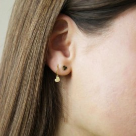 Monorecchino Rue des Mille cuore oro giallo 18kt 18K-OR 03 [b6af65b9]