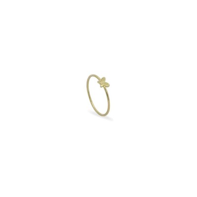 Anello Rue des mille con farfalla in oro giallo 18kt 18K-AN 03 [368b8b5f]