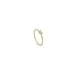 Anello Rue des mille con farfalla in oro giallo 18kt 18K-AN 03 [368b8b5f]