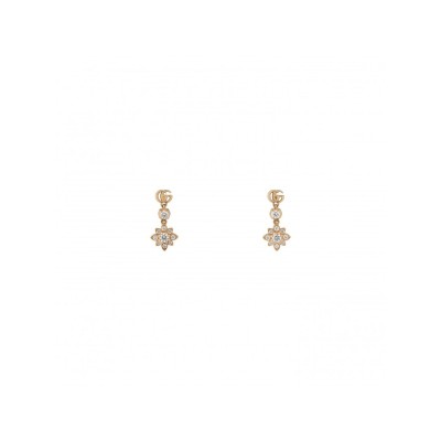 Orecchini Gucci Flora oro rosa 18ct e diamanti YBD702691 [632b949e]