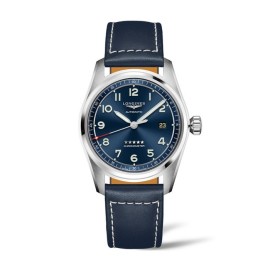 Orologio Longines Spirit Chrono in pelle blu 40mm L38204930 [816131c5]