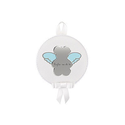 Capoculla Nanan Tondo con orsetto azzurro NCA0001 [bd209e78]