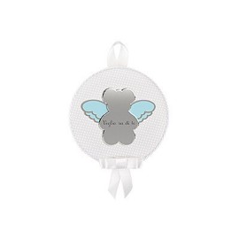 Capoculla Nanan Tondo con orsetto azzurro NCA0001 [bd209e78]