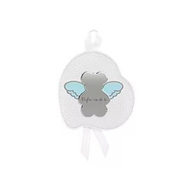 Capoculla Nanan a cuore con orsetto azzurro in argento NCA0003 [afcb4d7c]