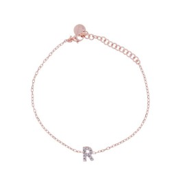Bracciale Rue des mille con iniziale in argento osato e zirconi BRZ-011 INIZ [7fe6434d]