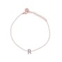 Bracciale Rue des mille con iniziale in argento osato e zirconi BRZ-011 INIZ [7fe6434d]