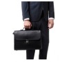 Borsa Montblanc con tracolla in pelle nera 114451 [8442d2ea]