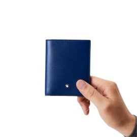 Portafoglio Montblanc compatto Meisterstück 6 scomparti blu [dce0b970]