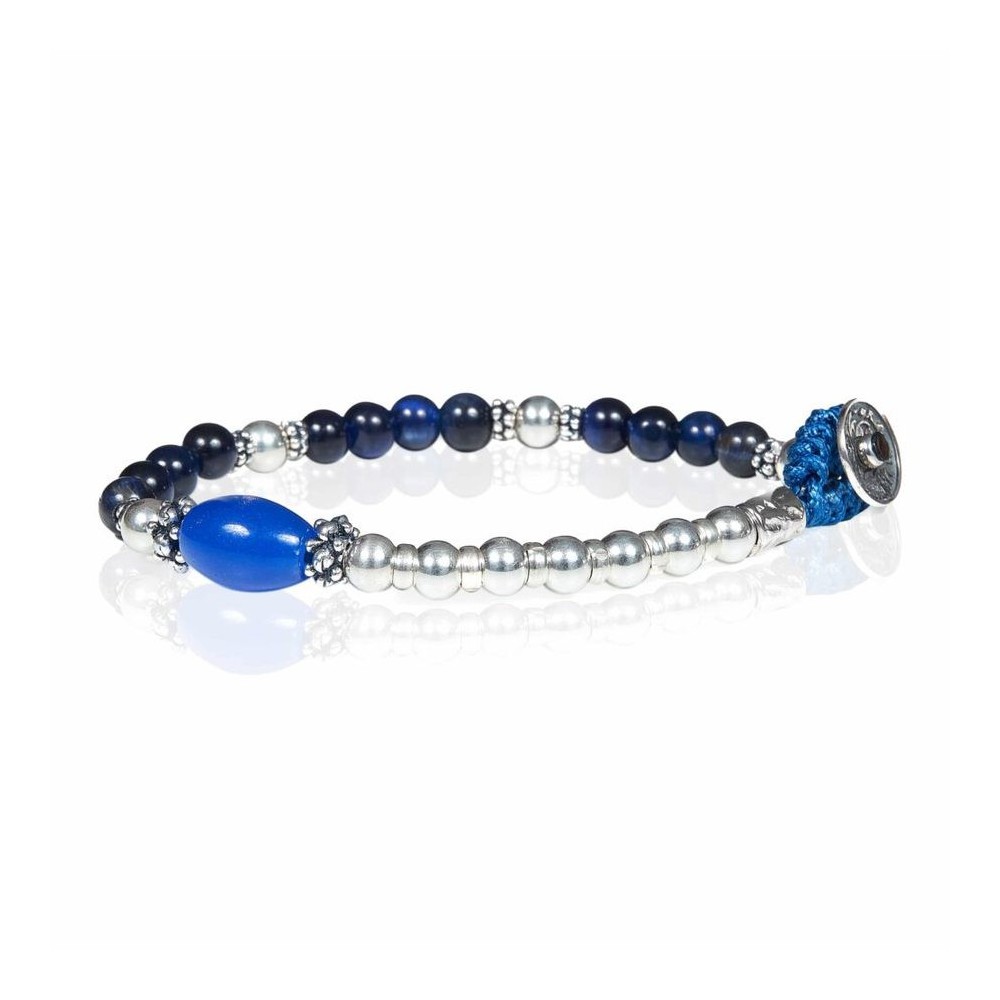 Bracciale Gerba occhio di tigre blu MA21 [e70401e2]