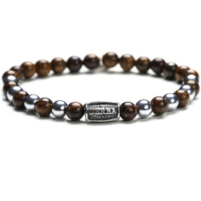 Bracciale Gerba Silver Brown bronzite e argento 270 [4b468751]