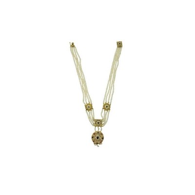 Girocollo in oro, rubini, zaffiri e microperle [066d40c8]