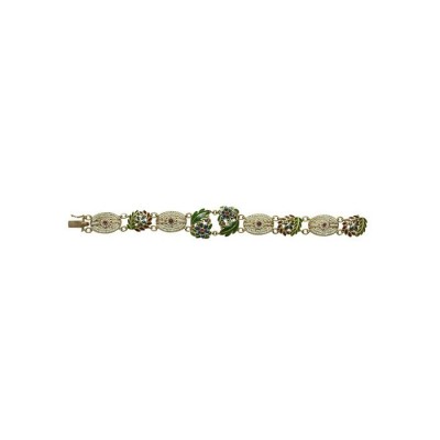 Bracciale Motivi Floreali in oro e microperle [f6183fd9]