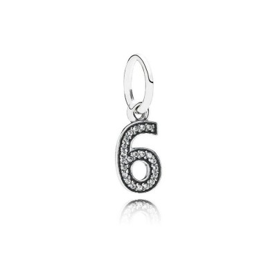 Charm Pendente Pandora Numero 6 [66f58f36]
