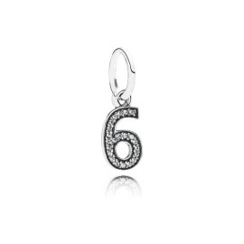 Charm Pendente Pandora Numero 6 [66f58f36]