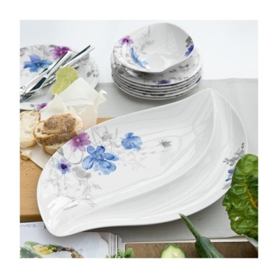 Piatto a Servire Villeroy & Boch Mariefleur Gris 50x30 cm [a33559b3]