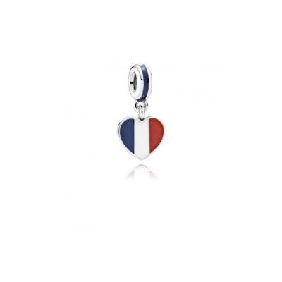 Charm Pendente Pandora Cuore Bandiera Francia   [5be249fa]