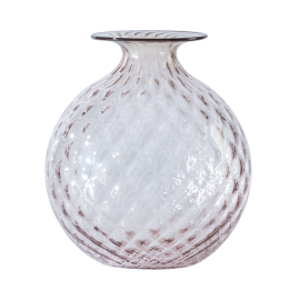 Vaso Monofiore Balloton Rosa Cipria Vetro Murano Arredo Casa   [d91f688a]