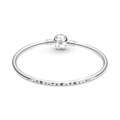 Bracciale Rigido Pandora Moments Stelle e Galassie  Argento Zirconia Cubica Donna Novità   [861d222b]