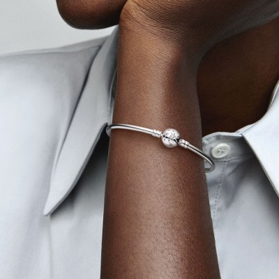 Bracciale Rigido Pandora Moments Stelle e Galassie  Argento Zirconia Cubica Donna Novità   [3450a431]