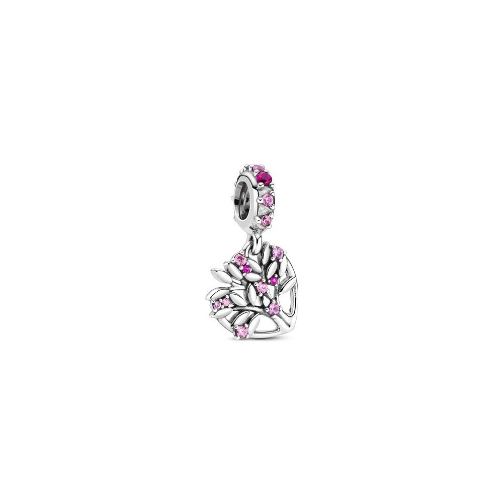 Charm Pendente Pandora Cuore Rosa Albero della Famiglia [fdff559b]