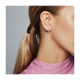 Orecchini Pandora Cerchio Maglia Snake Pavè [9169da70]
