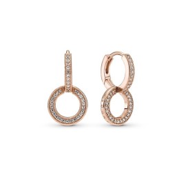 Orecchini Pandora Signature a Doppio Cerchio Scintillante [857c2fe3]