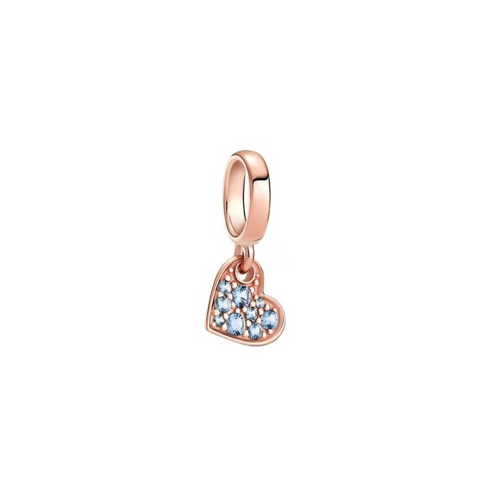 Charm Pandora Moments Cuore Obliquo Azzurro [be0844c1]