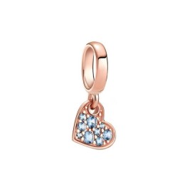 Charm Pandora Moments Cuore Obliquo Azzurro [7152c4fd]