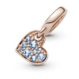 Charm Pandora Moments Cuore Obliquo Azzurro [a87487f0]