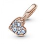 Charm Pandora Moments Cuore Obliquo Azzurro [a87487f0]